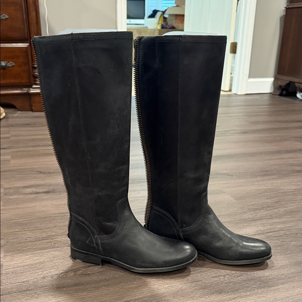 Frye Black Riding Boots Boots